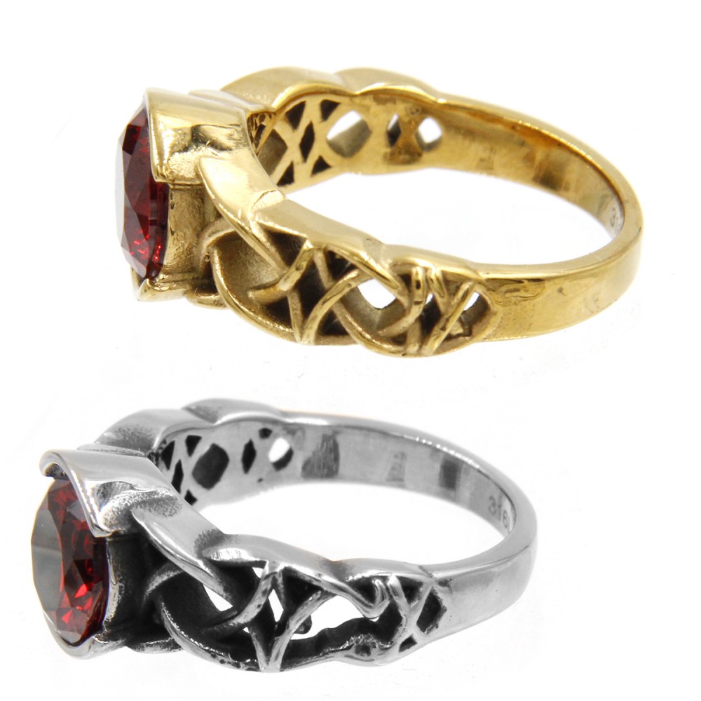A-595 Ring Red Gem