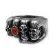 A-602 Ring Red Gem on Fist