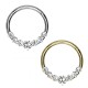 PO-335 Circle Clicker Earring ring with crystals