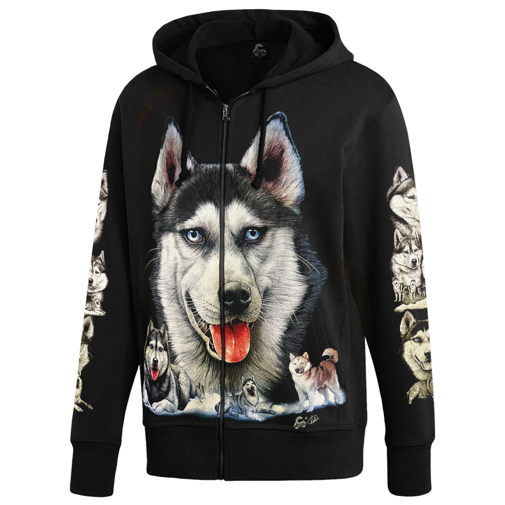 H-A722 Hoodie with Husky Glow in the Dark