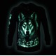 H-A359 Hoodie with wolf Glow in the Dark