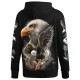 H-A466 Hoodie Eagle Glow in the Dark