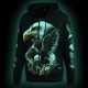 H-A466 Hoodie Eagle Glow in the Dark