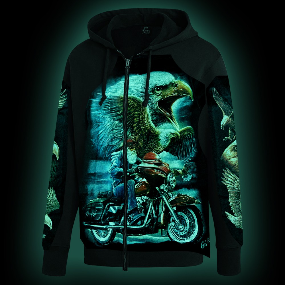Sweatshirt Motorcycle and eagle H-B079