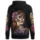 H-F167 Hoodie with Tatto Girl Glow in the Dark