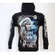 H-F002 Hoodie Wolf Indian Man and Dreamcatcher