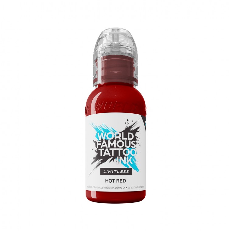 World Famous Limitless Tattoo Ink 30ML - ROSSO/ROSA/FUCSIA