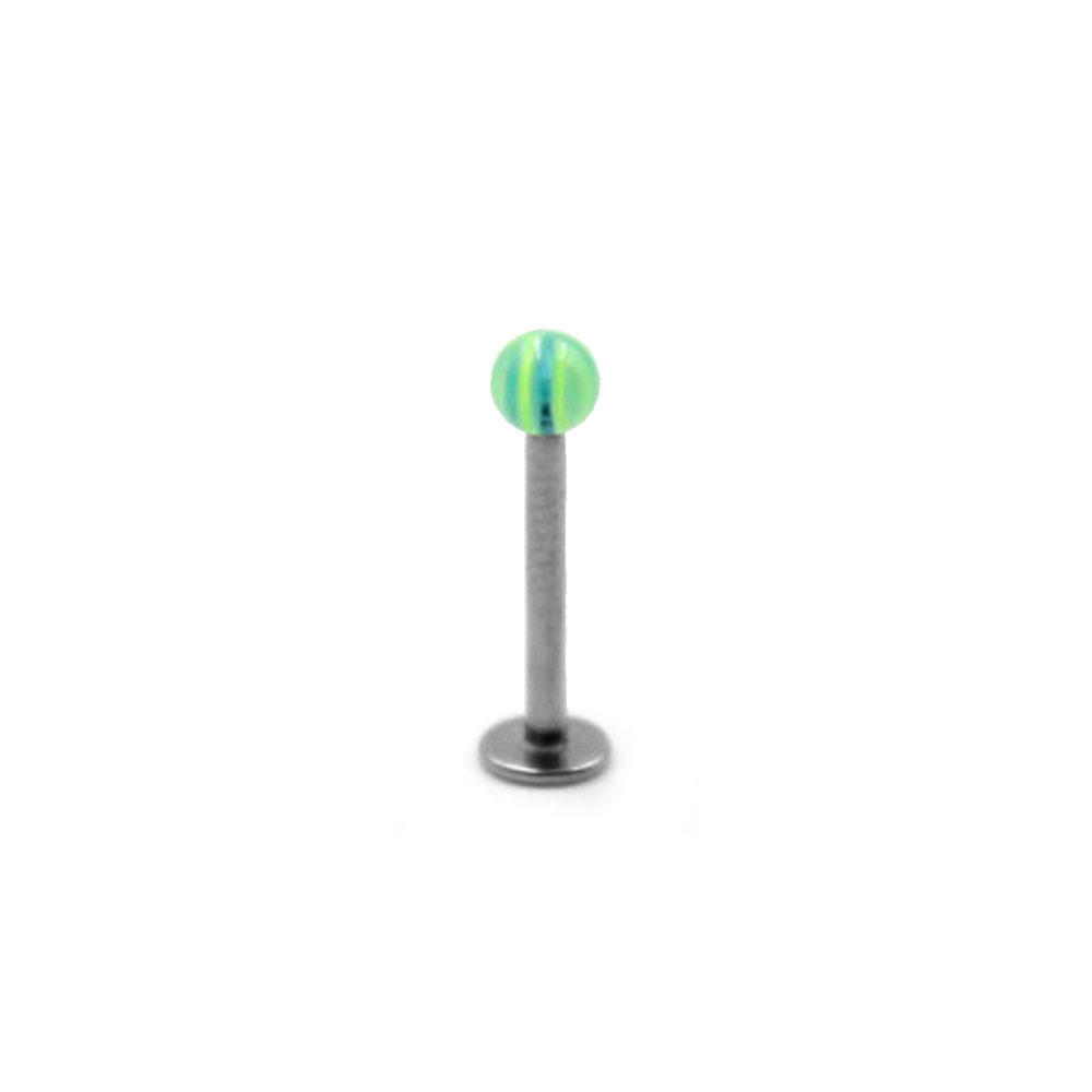 PC-003 Labret with Green Ball