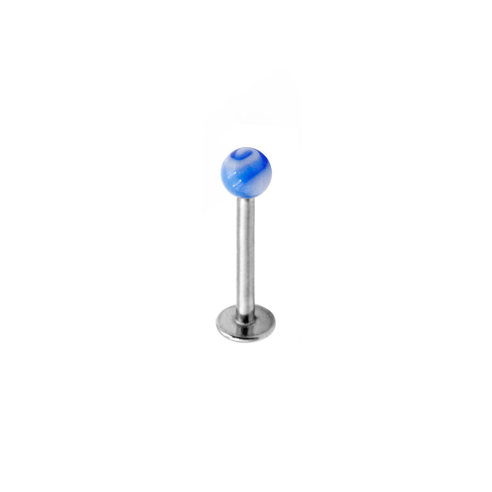 PC-004 Labret with Blue Ball