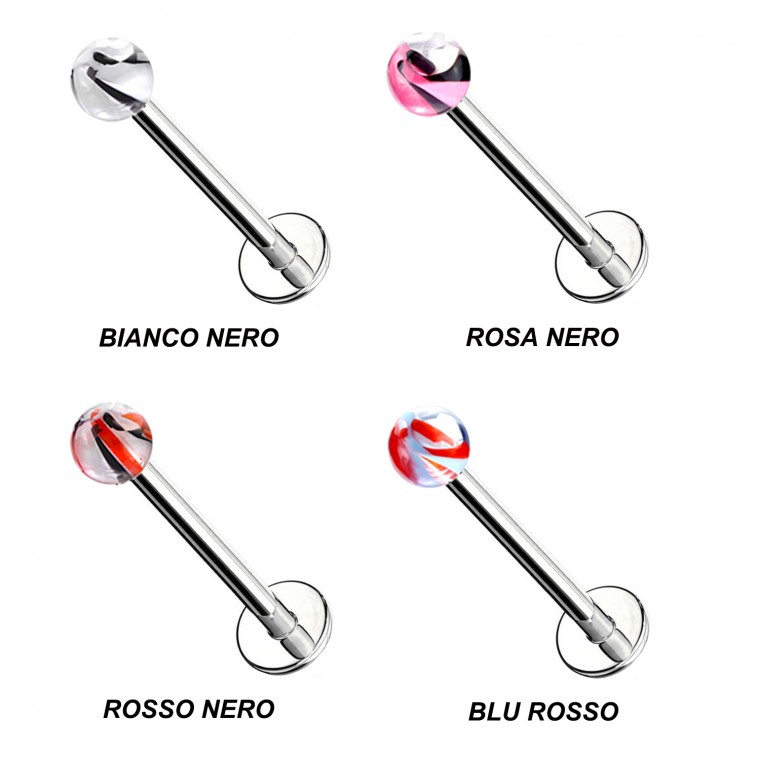 PC-006 Piercing Labret Pallina Acrilica Trasparente PC-006 Piercing Labret Pallina Acrilica Trasparente