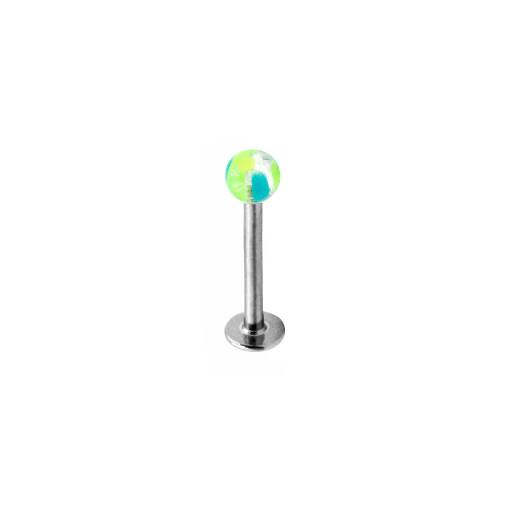 PC-008 Labret with Green Ball
