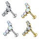 PC-078 Studs Cartilage - 5 crystals