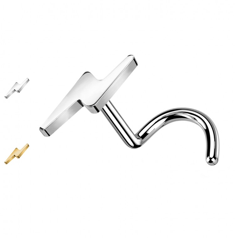 PB-077 Stud Naso a Forma di Fulmine