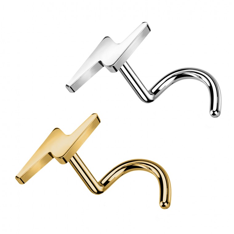 PB-077 Stud Naso a Forma di Fulmine