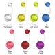 PD-019 Navel Banana Piercing in Transparent Teflon/Acrylic In Different Colors