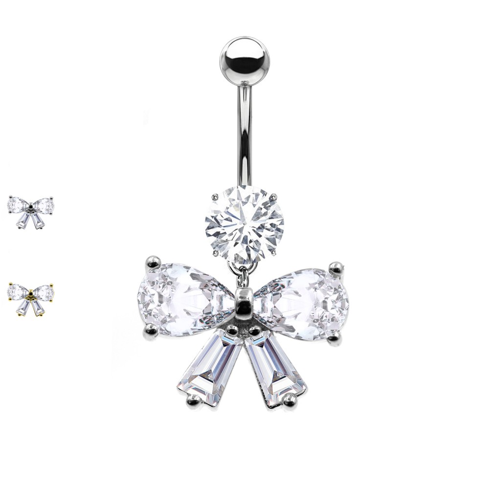 PD-200 Navel Piercing with bow knot