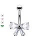PD-201 Navel Piercing with Bow Knot