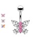 PD-215 Piercing  Ombelico con farfalla