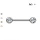 PL-114 Barbell Capezzolo senza Fili con Cristallo INTERNA PL-114 Barbell Capezzolo senza Fili con Cristallo INTERNA