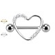 PL-081A Nipple Barbell with Heart Crystals