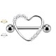 PL-081A Barbell Capezzolo con Cuore Cristalli PL-081A Barbell Capezzolo con Cuore Cristalli