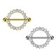 PL-113 Barbell Capezzolo con  Cristalli PL-113 Barbell Capezzolo con  Cristalli
