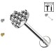 PWC-024 Labret Piercing with Heart in Titanium