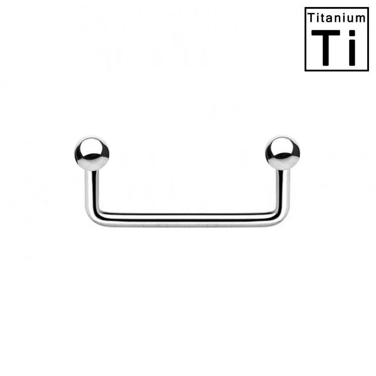 PWS-01 Surface Barbell in Titanio Φ1.2mm PWS-01 Surface Barbell in Titanio Φ1.2mm