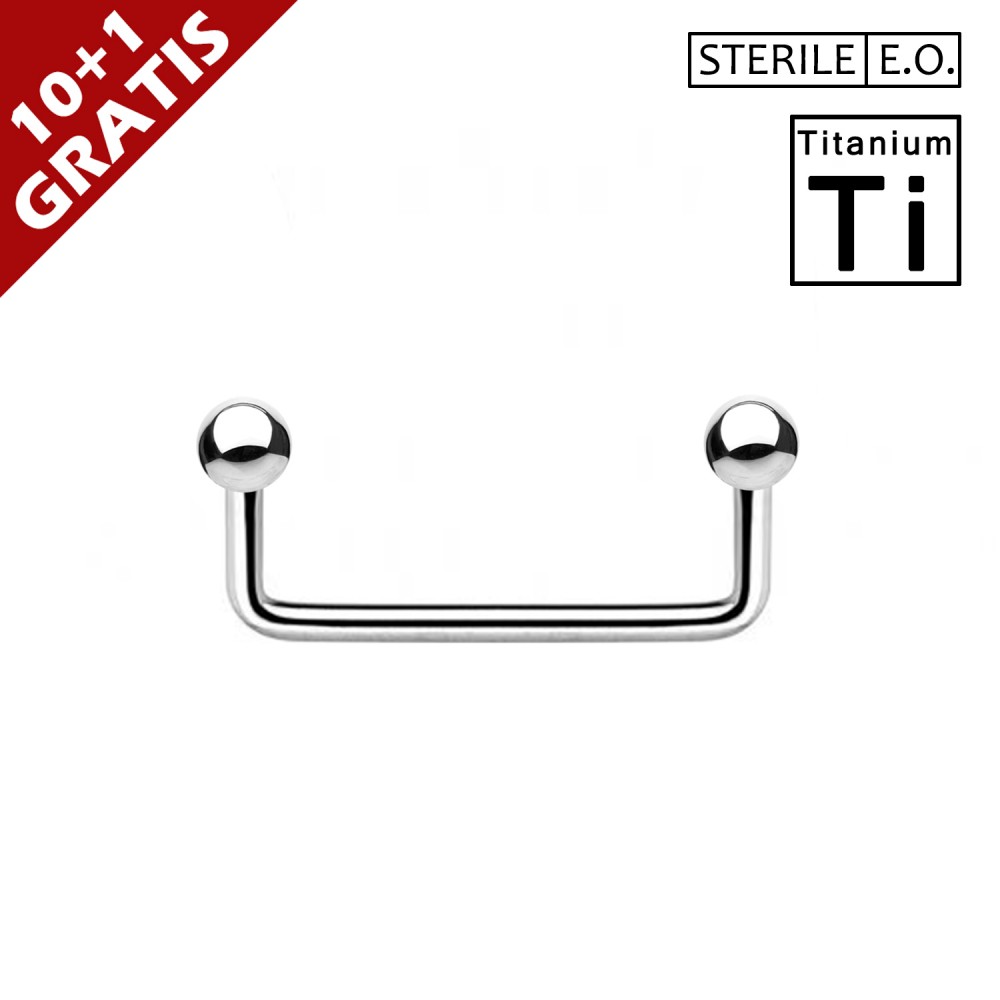 PTS-01 Sterile Surface Barbell in Titanium Φ1.2mm