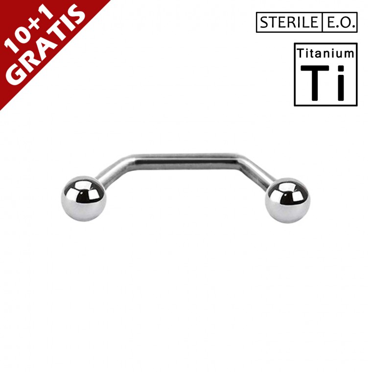 PTS-03A-1 Surface Barbell Sterile in Titanio Φ1.2mm