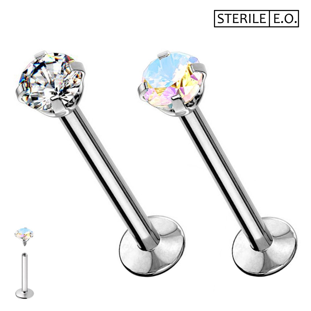 PCS-034 Sterile Labret with Crystal