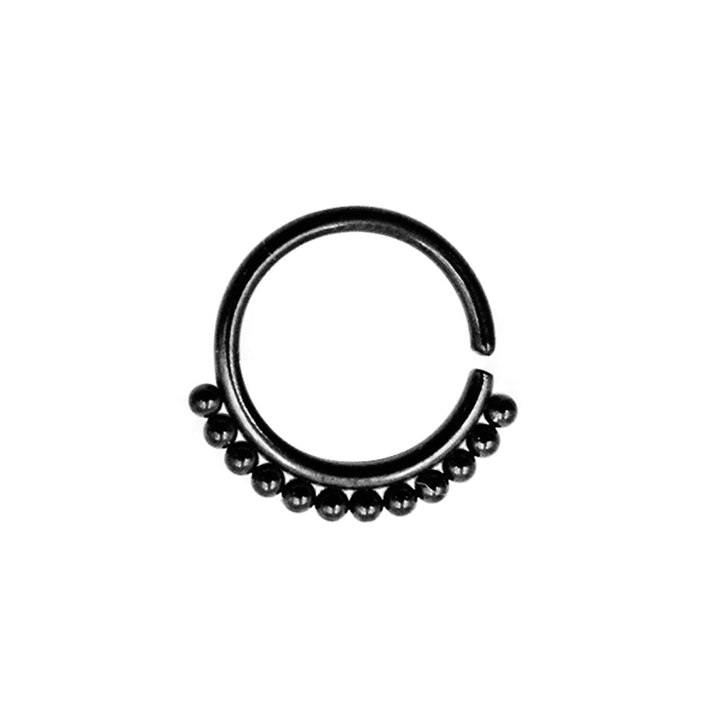 PB-032N Circle Septum Ring Black