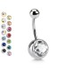 PD-009 Navel Piercing with Crystal