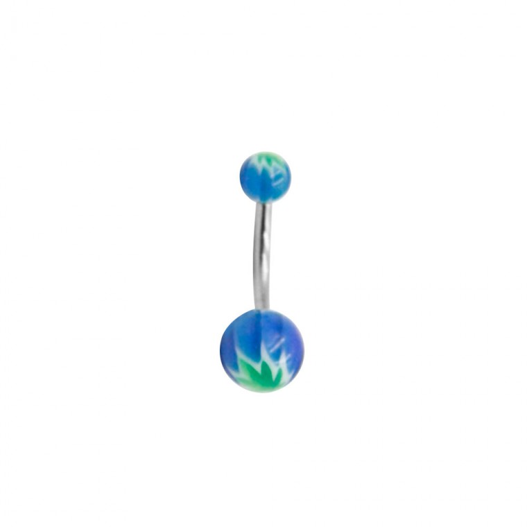 PD-028 Banana Blue Balls with Green Leaf
