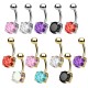 PD-128 Piercing Navel Ball with Crystal