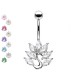 PD-168 Piercing Banana Ombelico Pavone PD-168 Piercing Banana Ombelico Pavone