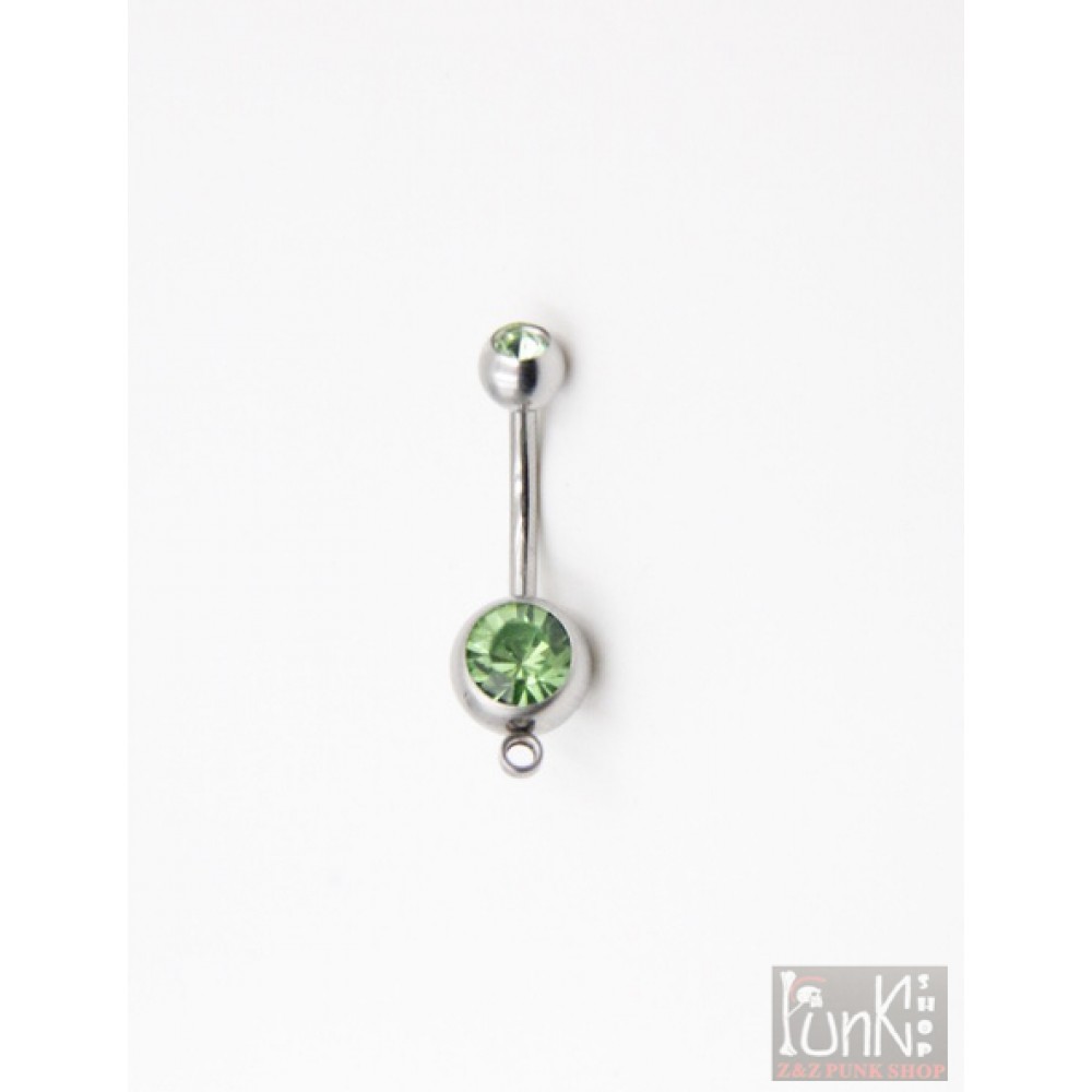 PG-008 Belly Button Piercing with Hole for Pendants