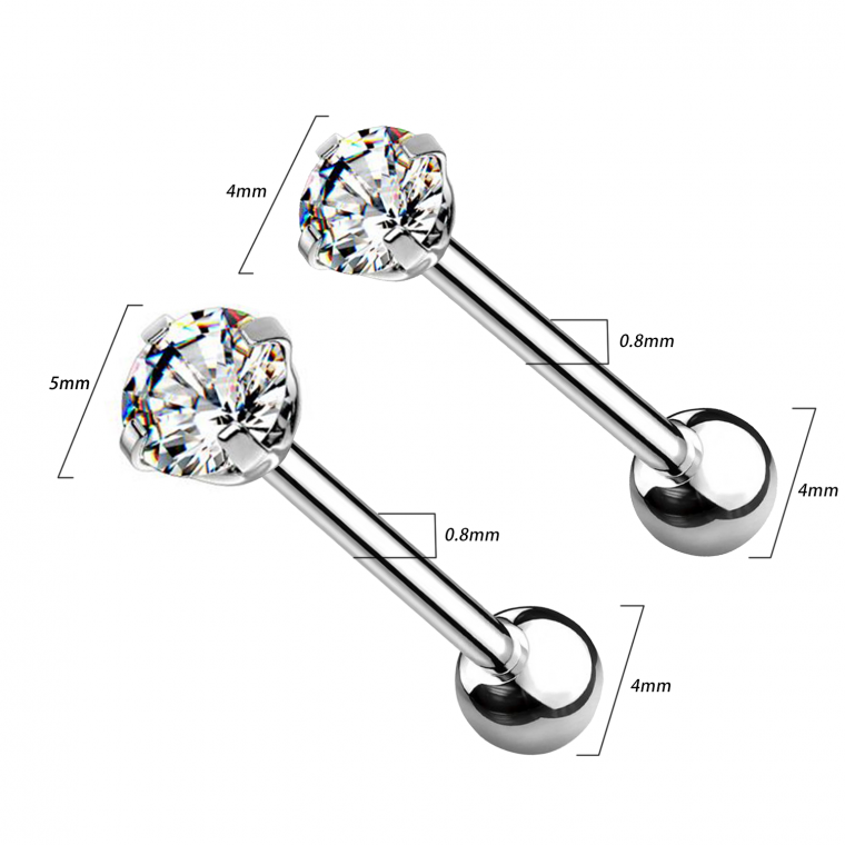 PO-011 Piercing Cartilagine Zircone Push-in PO-011 Piercing Cartilagine Zircone Push-in
