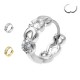 PO-411 Ear Piercing Chain with Crystals