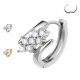 PO-421 Ear Piercing Rhombi with Crystals