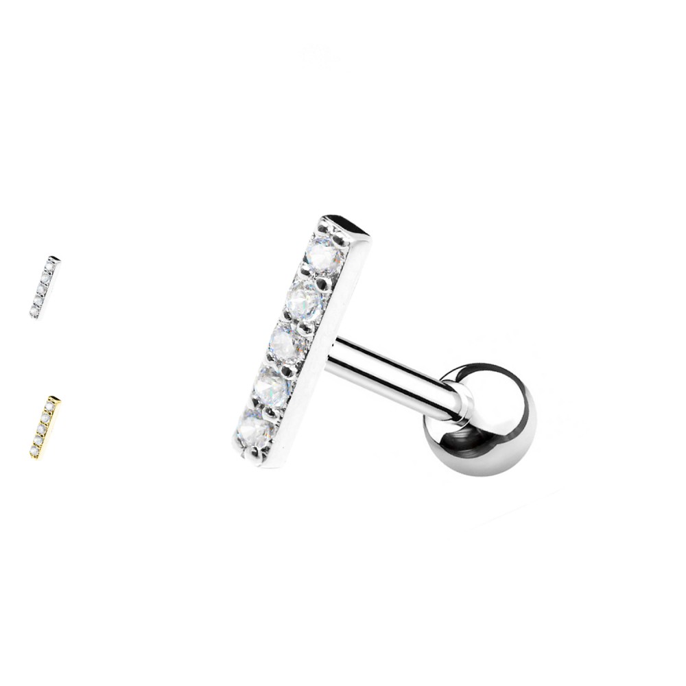 PO-438 Piercing Cartilage with crystal