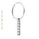 PO-467 Clicker Circle with Pendant Crystal