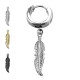 PO-066 Earring with Pendant Feather