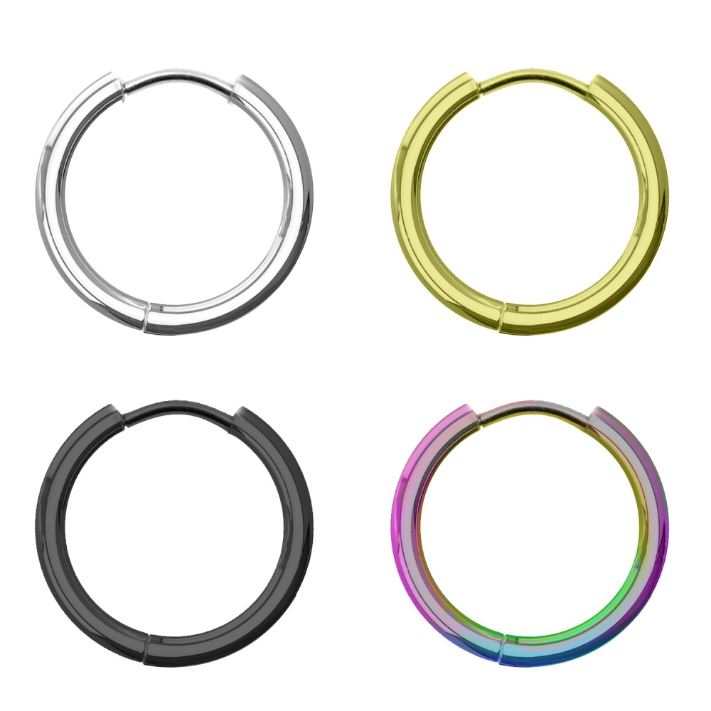 PO-070 Circle Headband Ring - Rainbow Color Clicker