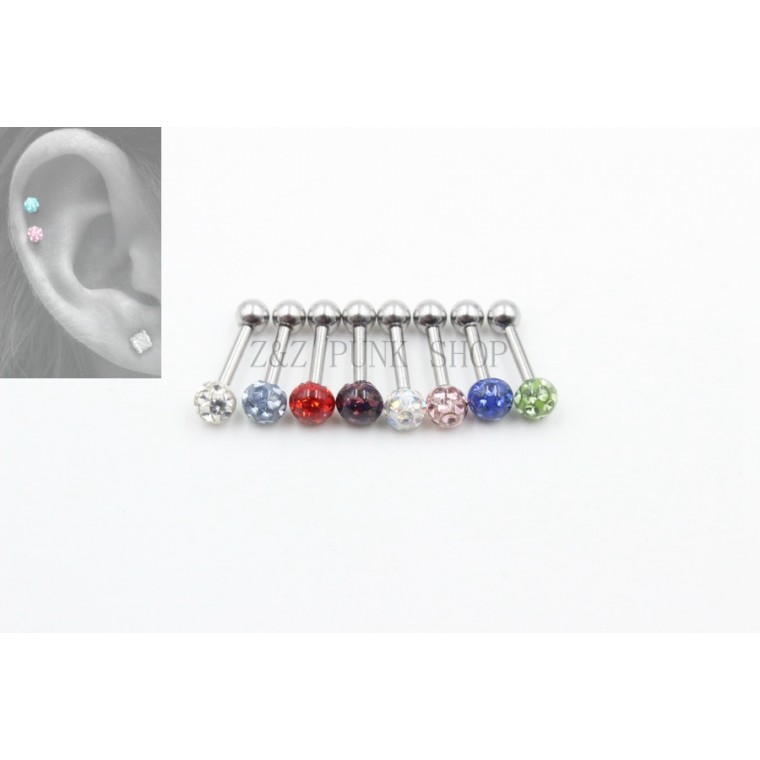 PO-083 Ear Piercing with Crystal