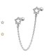 PO-364 Helix/Tragus Barbell of Star with Chain
