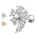 PO-377 Piercing Orecchio Fiore con Nappa PO-377 Piercing Orecchio Fiore con Nappa