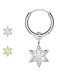 PO-384 Ear Piercing with 6 Pointed Star shaped pendant