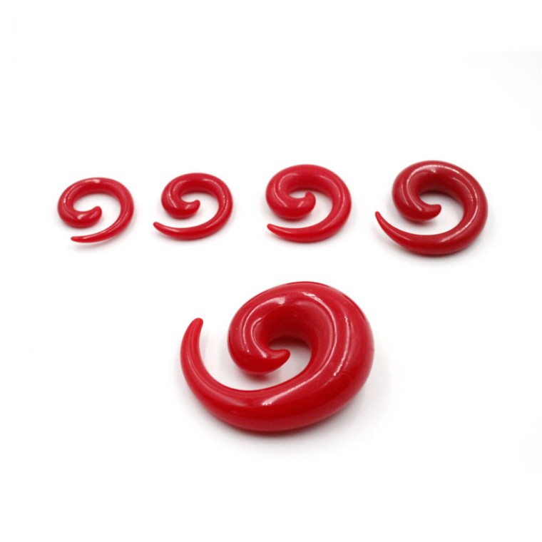 PE-023 Spirale Nottilucento Monocolore Rosso