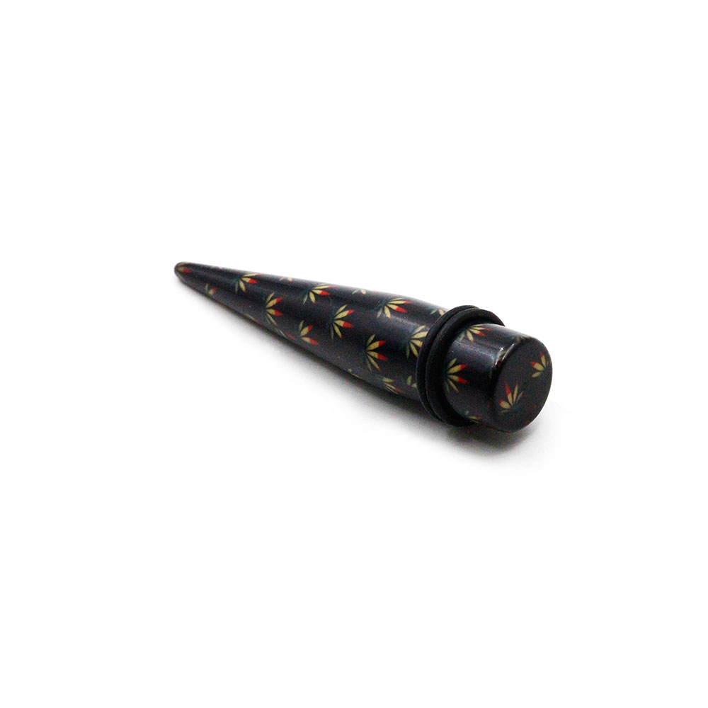 PE-044 Expander Black with Tricolor Leaves